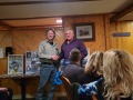 Cary presenting Dave with "Member of the Year" award